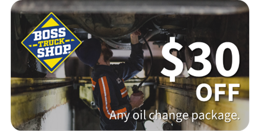 Boss Shop Oil Change Discount